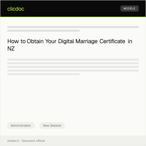 Document preview: Request for Digital Copy of Marriage Certificate from Dept of Internal Affairs — Administration, New Zealand