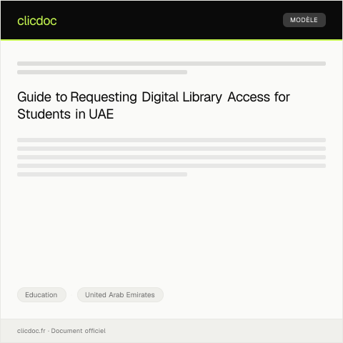 Document preview: Request for Digital Library Access for Students — Education, United Arab Emirates
