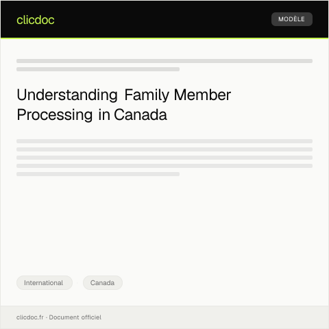 Document preview: Request for Processing Family Members under the One-Year Window of Opportunity Provisions — International, Canada