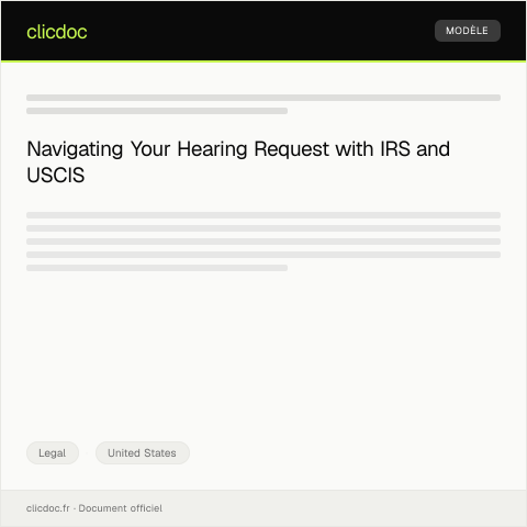 Document preview: Request for a Hearing Before an Administrative Law Judge — Legal, United States