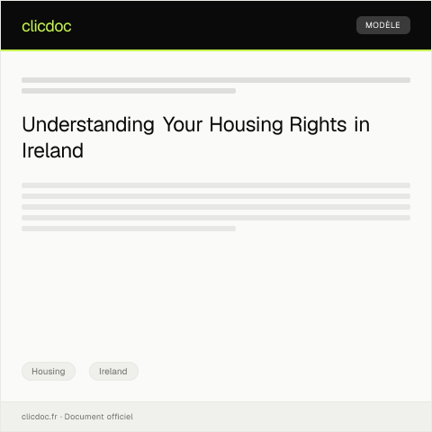 Document preview: Request for Information on Housing Rights — Housing, Ireland