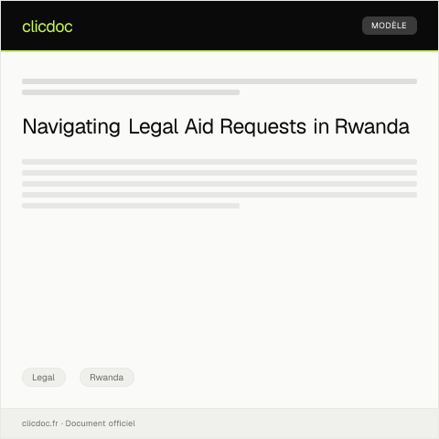 Document preview: Request for Legal Aid for Civil Case from Rwanda Legal Aid Forum — Legal, Rwanda