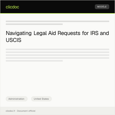 Document preview: Request for Legal Aid or Consultation — Administration, United States