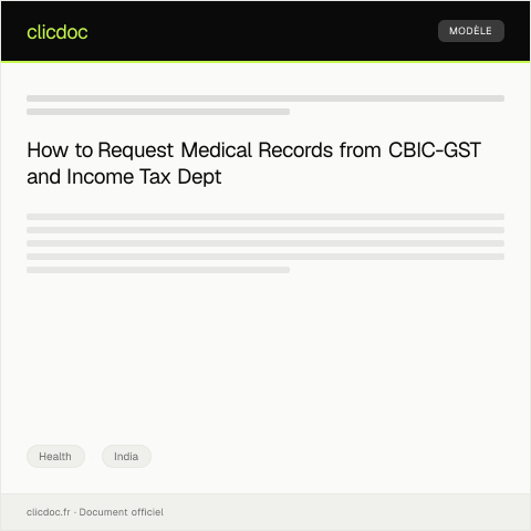 Document preview: Request for Access to Medical Records via DigiLocker — Health, India