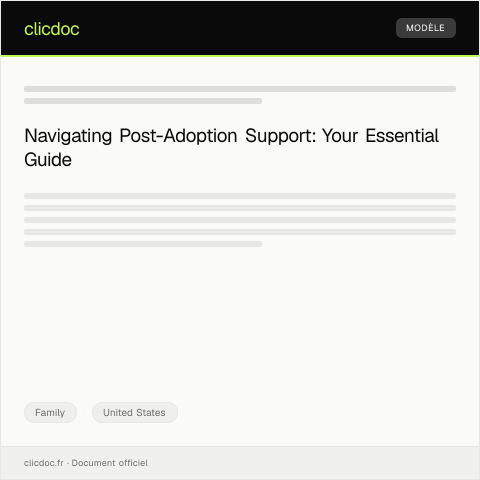 Document preview: Request for Post-Adoption Support Services — Family, United States