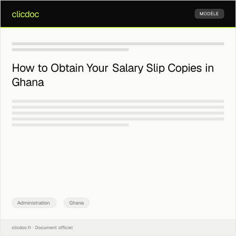 Document preview: Request for Salary Slip Copies from Ghana Commercial Bank — Administration, Ghana