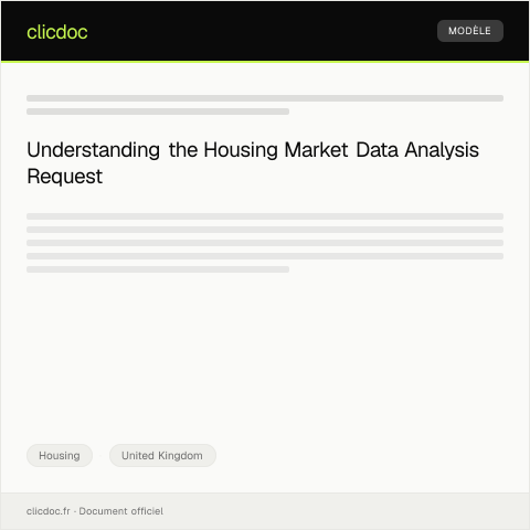 Document preview: Request for Housing Market Data Analysis — Housing, United Kingdom