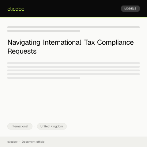 Document preview: Request for International Tax Compliance Guidance — International, United Kingdom