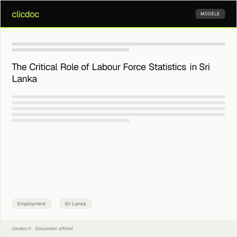 Document preview: Request for Labour Force Statistics Data — Employment, Sri Lanka