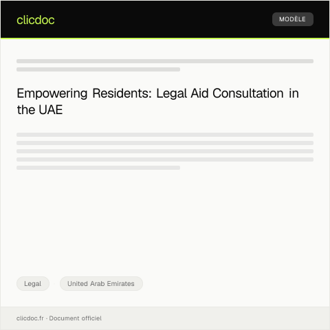 Document preview: Request for Legal Aid Consultation through Abu Dhabi Judicial Department — Legal, United Arab Emirates