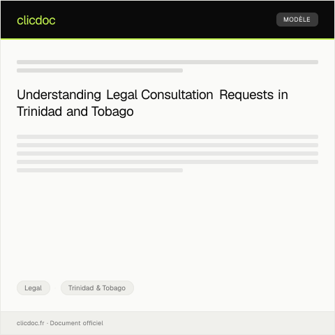Document preview: Request for a Legal Consultation Appointment (LCA 102) — Legal, Trinidad & Tobago