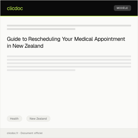 Document preview: Request for Medical Appointment Rescheduling (INZ 1690) - tono mō te hurihuri i ngā rā mō te rongoā — Health, New Zealand
