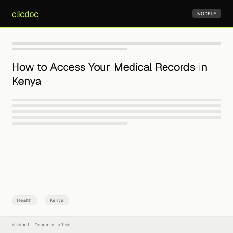 Document preview: Request for Medical Records from Public Hospitals (Form MRH-002) — Health, Kenya