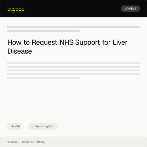 Document preview: Request for NHS Liver Disease Support — Health, United Kingdom