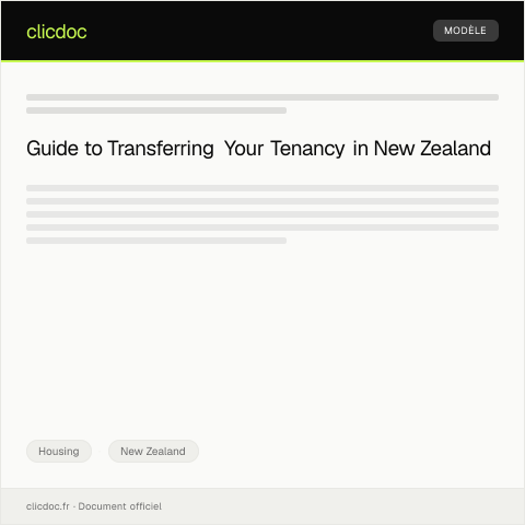 Document preview: Request to Transfer Tenancy / Tono Whakawhiti Kirimana Rāhui — Housing, New Zealand