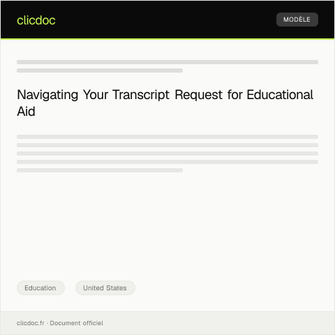 Document preview: Request for Transcript Submission to U.S. Department of Education — Education, United States