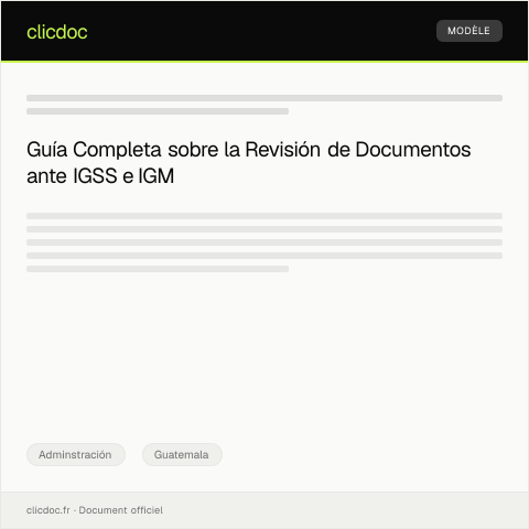 Vista previa del documento Revisión de Documentos y Comprobantes en la Plataforma Electrónica — Adminstración, Guatemala