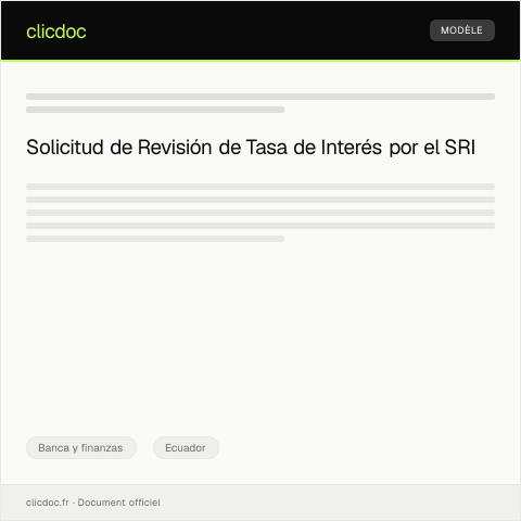 Vista previa del documento Revisión de la tasa de interés en productos financieros — Banca y finanzas, Ecuador