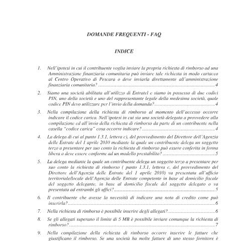 Anteprima documento Richiesta di rimborso da soggetti extra UE per l'Iva versata in Italia (Iva 79) — Rimborsi, Italia