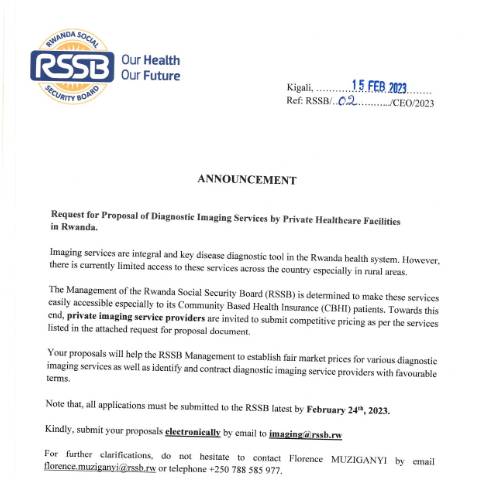 Document preview: ANNOUNCEMENT OK — Document, Rwanda (CERFA n°ANNOUNCEMENT_OK_1487f3ae10)
