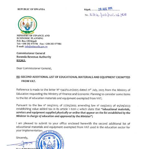 Document preview: 2nd approved MINEDUC — Document, Rwanda (CERFA n°2nd_approved-MINEDUC)