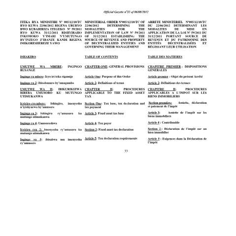 Document preview: ministerial order implementing law 59.1 split — Law, Rwanda (CERFA n°ministerial_order_implementing_law_59.1_split)