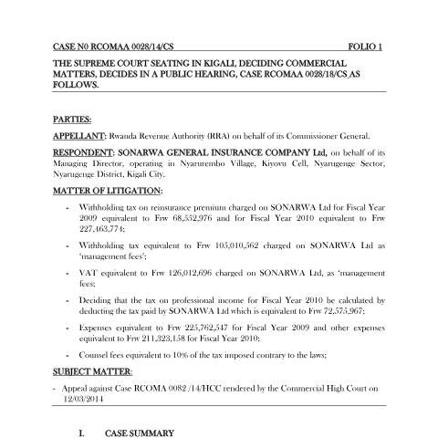 Document preview: case n0 rcomaa 0028 sonarwa ltd — Document, Rwanda (CERFA n°case_n0_rcomaa_0028_sonarwa_ltd)