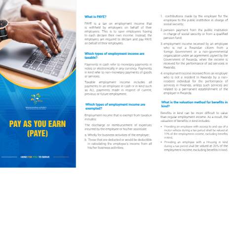 Document preview: Brochure PAYE 2024 Eng — Brochure / guide, Rwanda (CERFA n°Brochure_PAYE_2024-Eng)