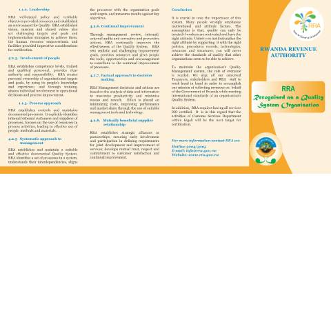 Document preview: rra iso 9001 2008 — Document, Rwanda (CERFA n°rra_iso_9001-2008)