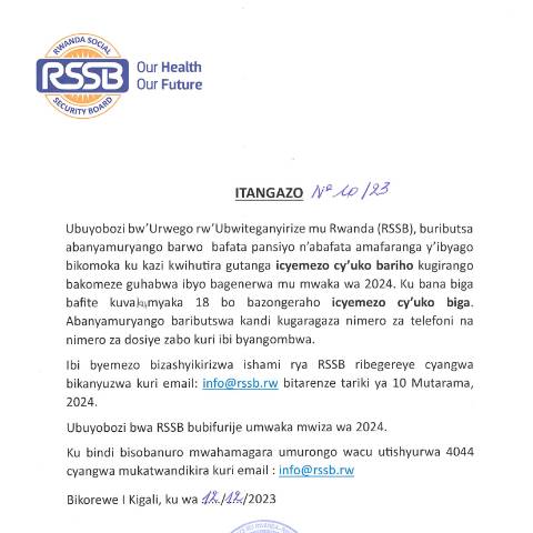 Document preview: Amatangazo dec 2023 — Document, Rwanda (CERFA n°Amatangazo_dec_2023_c4e8567de9)