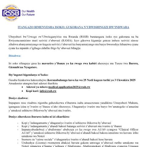 Document preview: itangazo — Document, Rwanda (CERFA n°itangazo_70eb114c47)