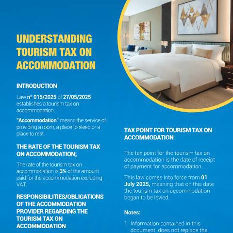 Document preview: TOURISM TAX ON ACCOMODATION Eng 2025 Ok — Document, Rwanda (CERFA n°TOURISM_TAX_ON_ACCOMODATION_Eng_2025_Ok)