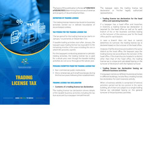 Document preview: Brochure Trading License 2024 Eng — Brochure / guide, Rwanda (CERFA n°Brochure_Trading_License_2024-Eng)