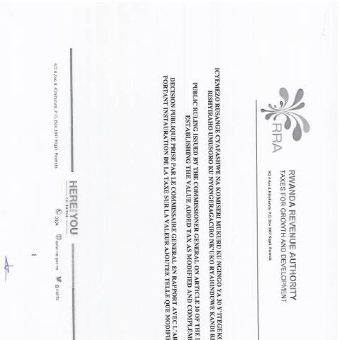 Document preview: rulingvat — CG directive / ruling, Rwanda (CERFA n°rulingvat)