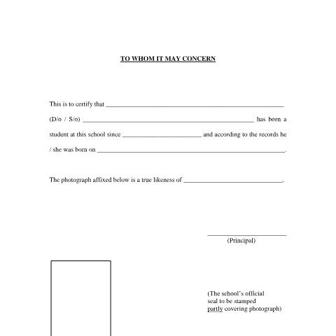 Document preview: School certificate form - Bangladesh — Foreign & Commonwealth Office, Foreign, Commonwealth & Development Office, United Kingdom