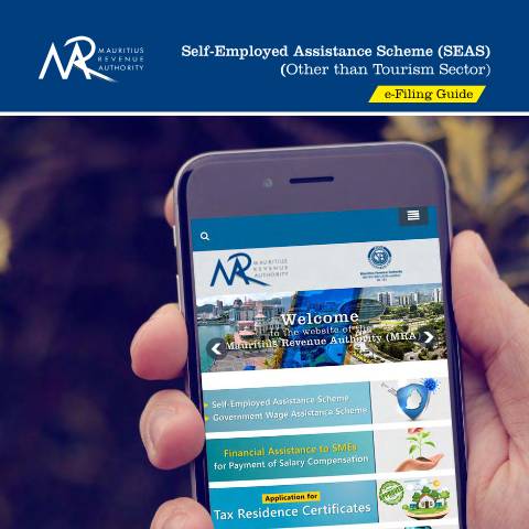 Document preview: e-Filing Guide for Self-Employed Assistance Scheme (SEAS) (Other than Tourism Sector) — Guide, Mauritius (CERFA n°SEASGuide)