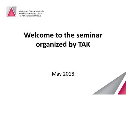 Document preview: Seminar për Organizata Buxhetore — Manualspresentations, Kosovë