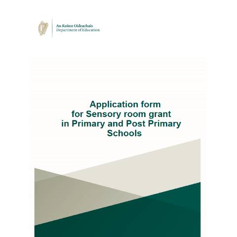 Document preview: Sensory Room Grant — Department of Education, Ireland