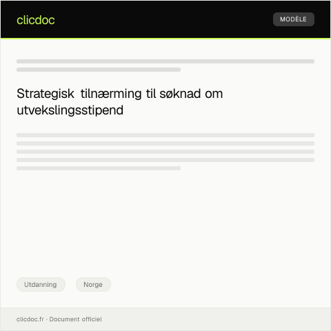 Document preview: Søknad om utvekslingsstipend gjennom Lånekassen — Utdanning, Norge