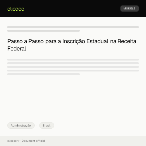 Pré-visualização do documento Solicitação de inscrição estadual na Secretaria da Fazenda — Administração, Brasil