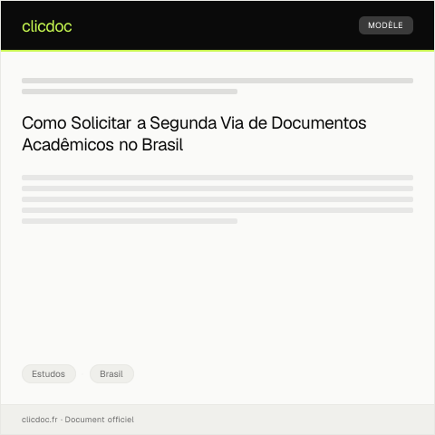 Pré-visualização do documento Solicitação de Segunda Via de Documentos Acadêmicos — Estudos, Brasil