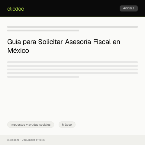 Vista previa del documento Solicitar asesoría para regularización fiscal — Impuestos y ayudas sociales, México
