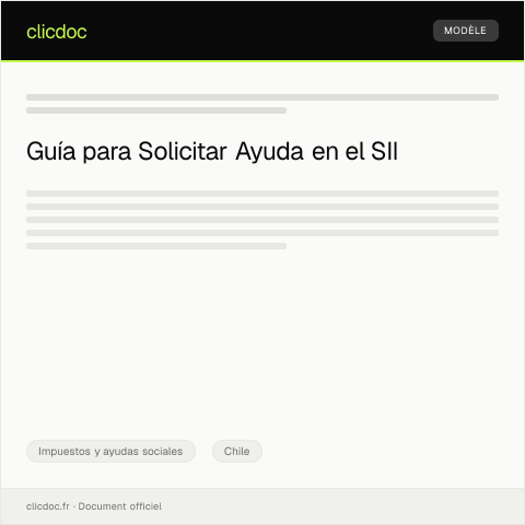 Vista previa del documento Solicitar ayuda para la obtención de pagos atrasados o beneficios pendientes — Impuestos y ayudas sociales, Chile
