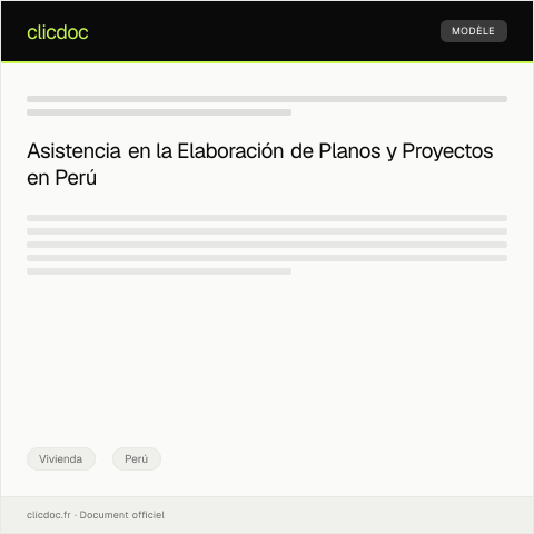 Vista previa del documento Solicitar ayuda para la elaboración de planos y proyectos — Vivienda, Perú