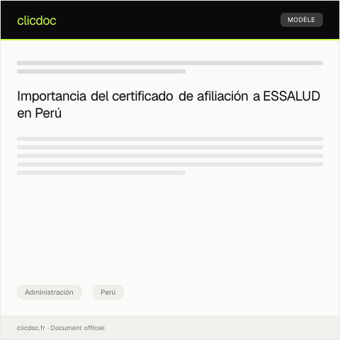 Vista previa del documento Solicitar certificado de afiliación a ESSALUD — Administración, Perú