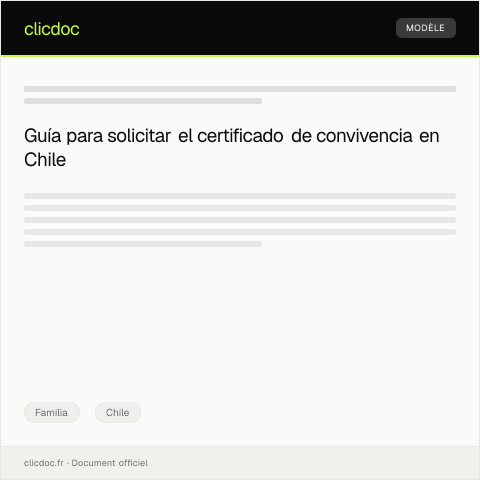 Vista previa del documento Solicitar certificado de convivencia en el Registro Civil — Familia, Chile