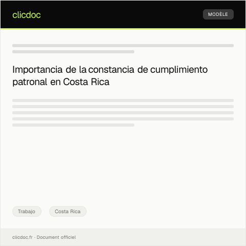 Vista previa del documento Solicitar constancia de cumplimiento de obligaciones patronales — Trabajo, Costa Rica