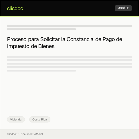 Vista previa del documento Solicitar constancia de pago de impuesto de bienes inmuebles — Vivienda, Costa Rica