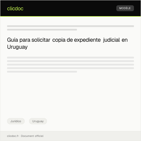 Vista previa del documento Solicitar copia del expediente judicial en trámite — Jurídico, Uruguay