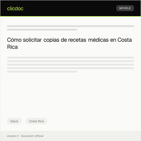Vista previa del documento Solicitar copias de recetas médicas en el Ministerio de Salud — Salud, Costa Rica